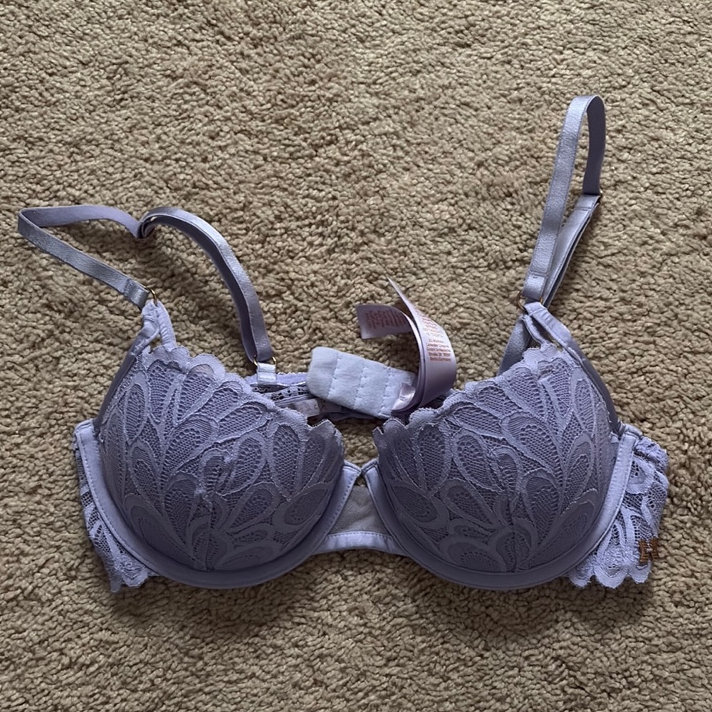 Savage X Fenty Purple Lace Underwire Bra